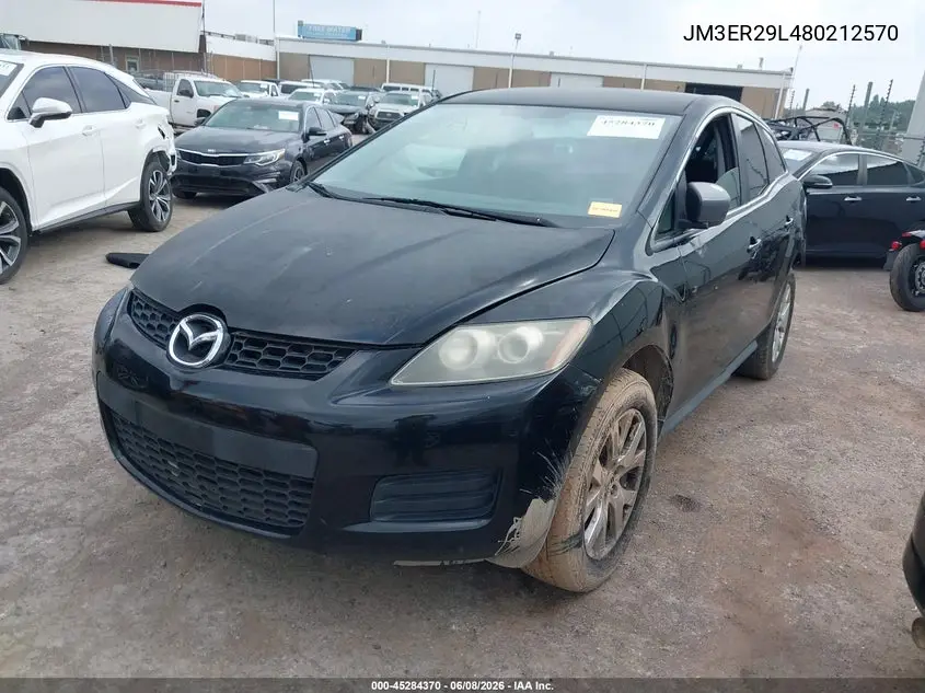 2008 Mazda Cx-7 Sport VIN: JM3ER29L480212570 Lot: 45284370