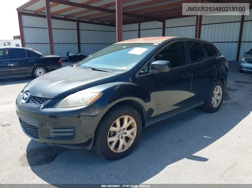 2008 Mazda Cx-7 Sport VIN: JM3ER293480215100 Lot: 45535081
