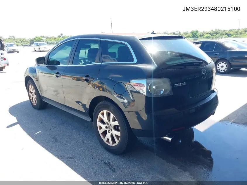 2008 Mazda Cx-7 Sport VIN: JM3ER293480215100 Lot: 45535081