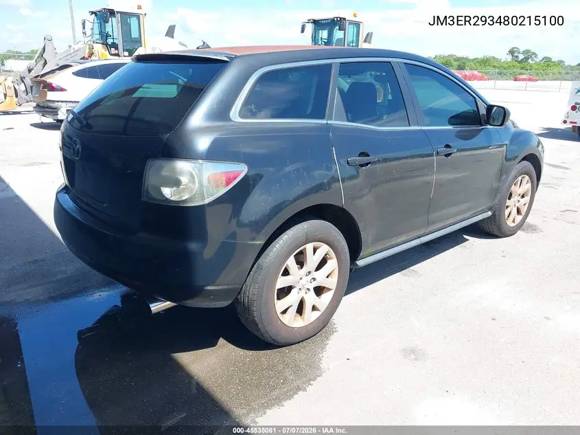 2008 Mazda Cx-7 Sport VIN: JM3ER293480215100 Lot: 45535081