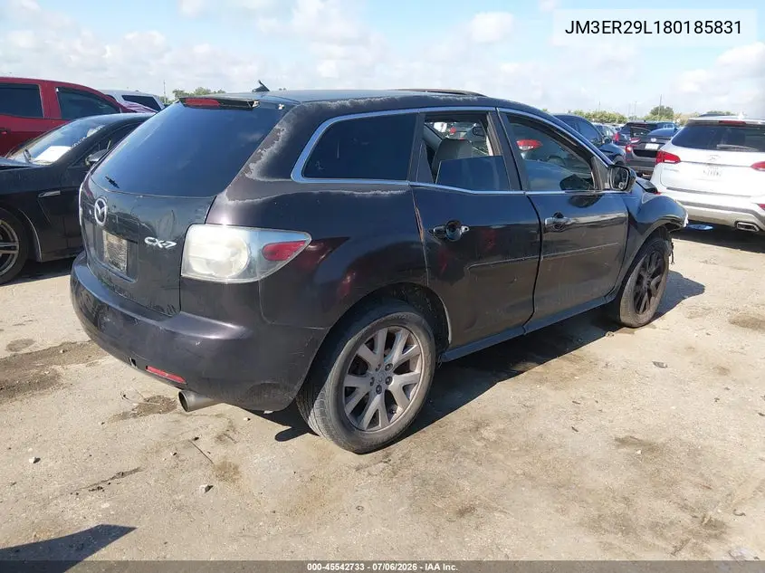2008 Mazda Cx-7 Touring VIN: JM3ER29L180185831 Lot: 45542733