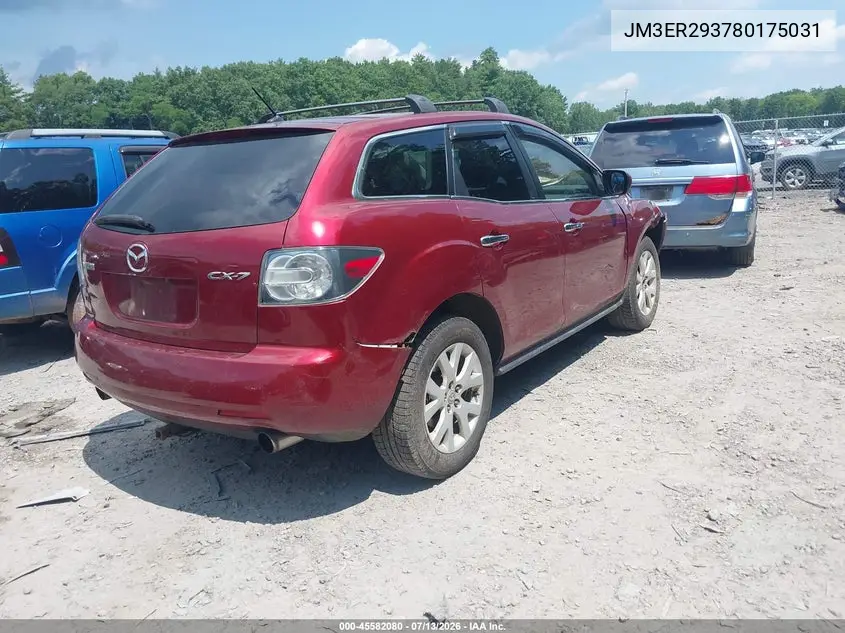 2008 Mazda Cx-7 Grand Touring VIN: JM3ER293780175031 Lot: 45582080