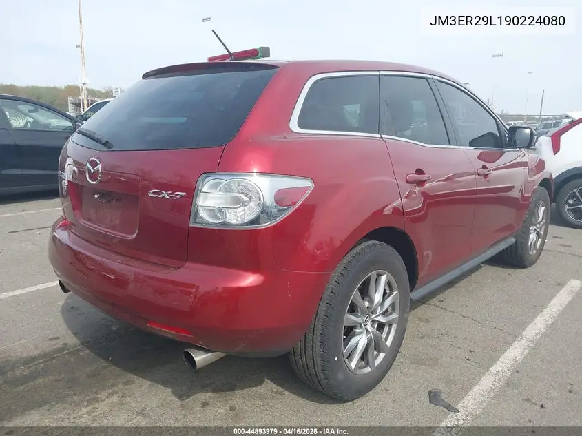 2009 Mazda Cx-7 Sport VIN: JM3ER29L190224080 Lot: 44893979