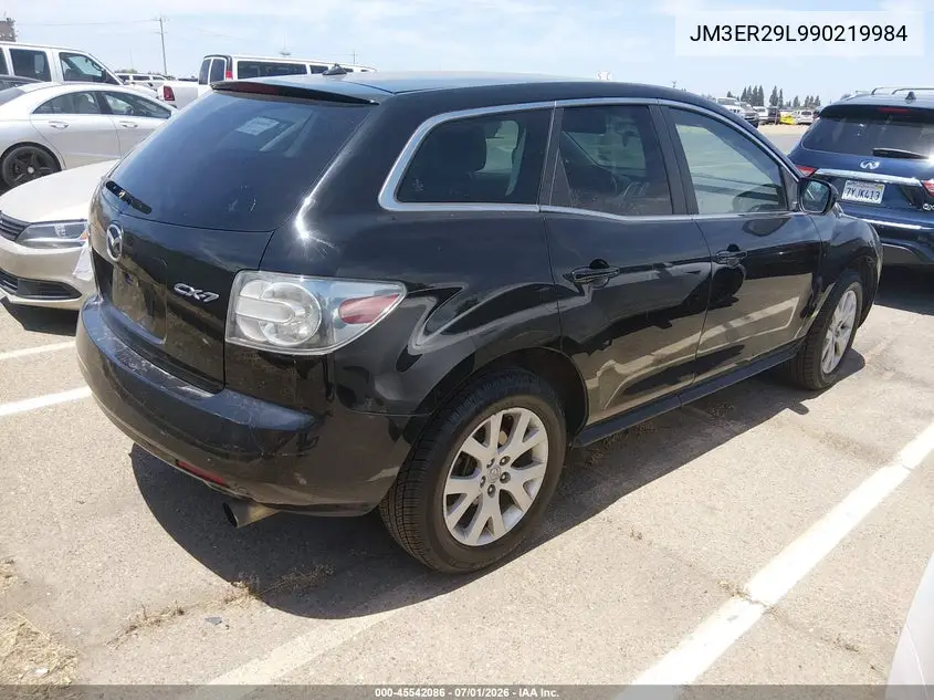 2009 Mazda Cx-7 Sport VIN: JM3ER29L990219984 Lot: 45542086