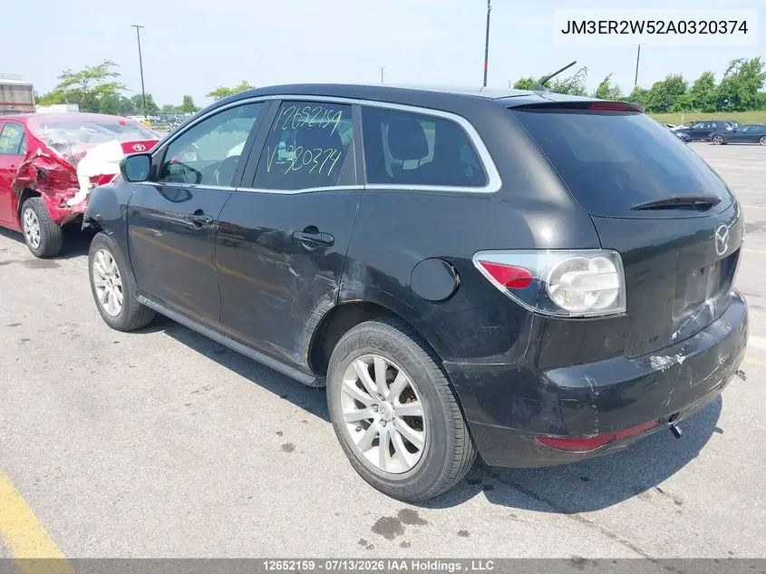 2010 Mazda Cx-7 VIN: JM3ER2W52A0320374 Lot: 12652159