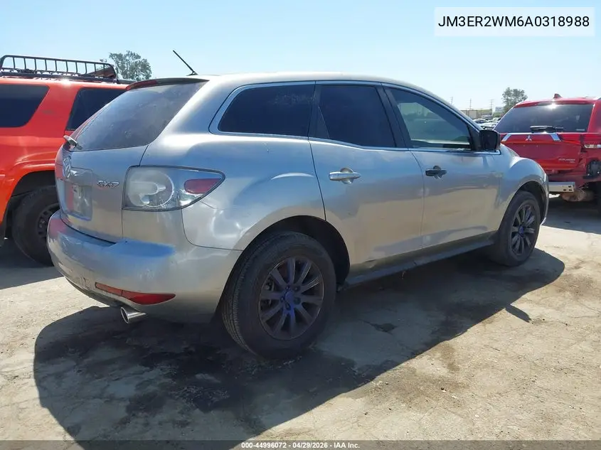 2010 Mazda Cx-7 I Sport VIN: JM3ER2WM6A0318988 Lot: 44996072