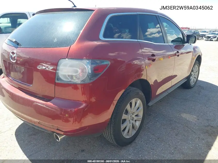 2010 Mazda Cx-7 I Sport VIN: JM3ER2W59A0345062 Lot: 45190100