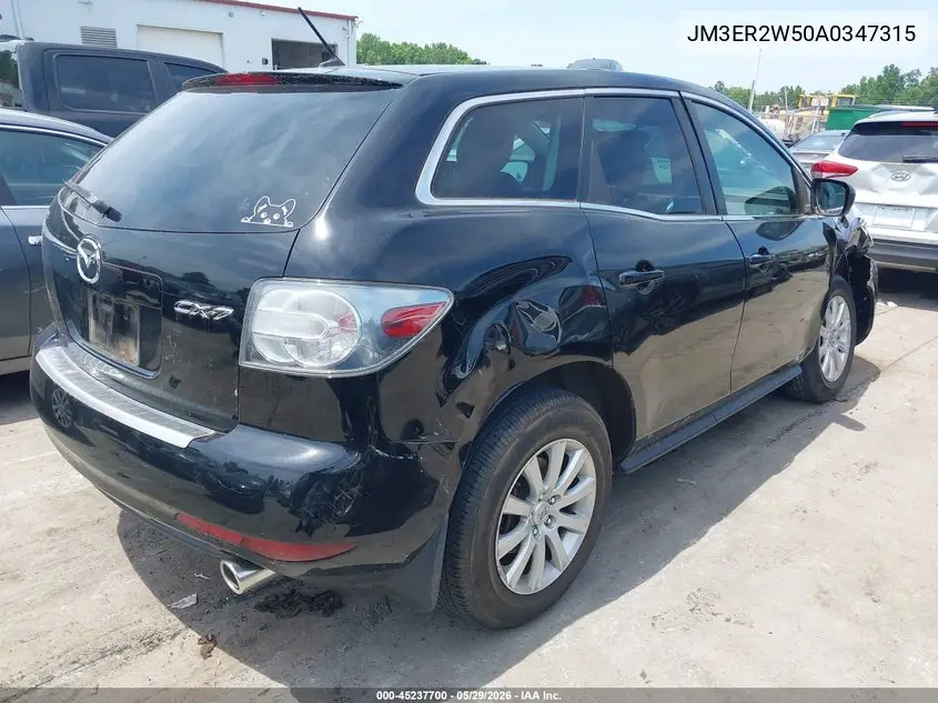 2010 Mazda Cx-7 I Sport VIN: JM3ER2W50A0347315 Lot: 45237700