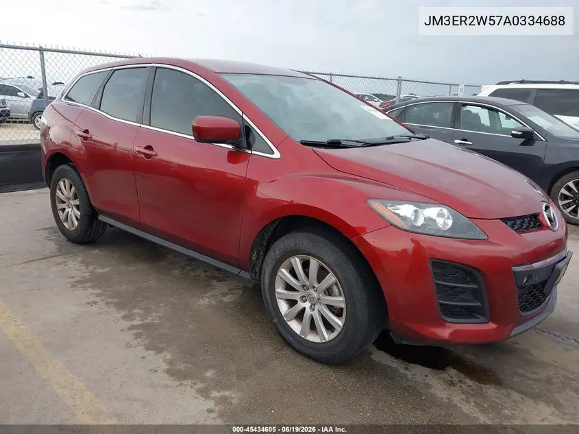 2010 Mazda Cx-7 I Sv VIN: JM3ER2W57A0334688 Lot: 45434605