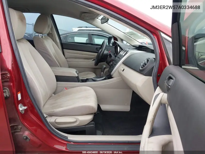 2010 Mazda Cx-7 I Sv VIN: JM3ER2W57A0334688 Lot: 45434605