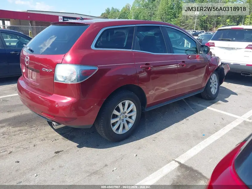 2010 Mazda Cx-7 I Sport VIN: JM3ER2W56A0318918 Lot: 45437907