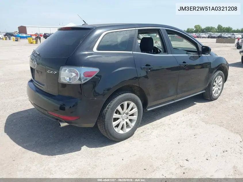 2010 Mazda Cx-7 I Sv VIN: JM3ER2W51A0321208 Lot: 45481327