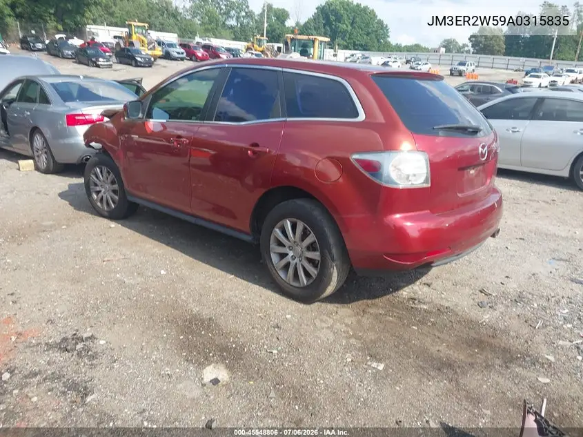 2010 Mazda Cx-7 I Sv VIN: JM3ER2W59A0315835 Lot: 45548806
