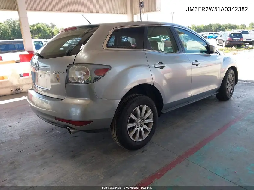 2010 Mazda Cx-7 I Sv VIN: JM3ER2W51A0342382 Lot: 45561139
