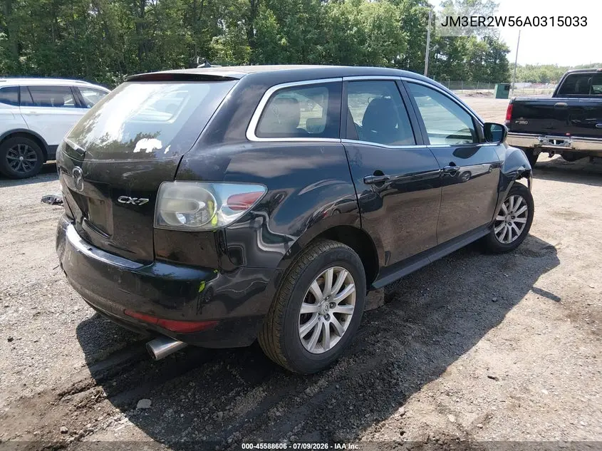 2010 Mazda Cx-7 I Sv VIN: JM3ER2W56A0315033 Lot: 45588606