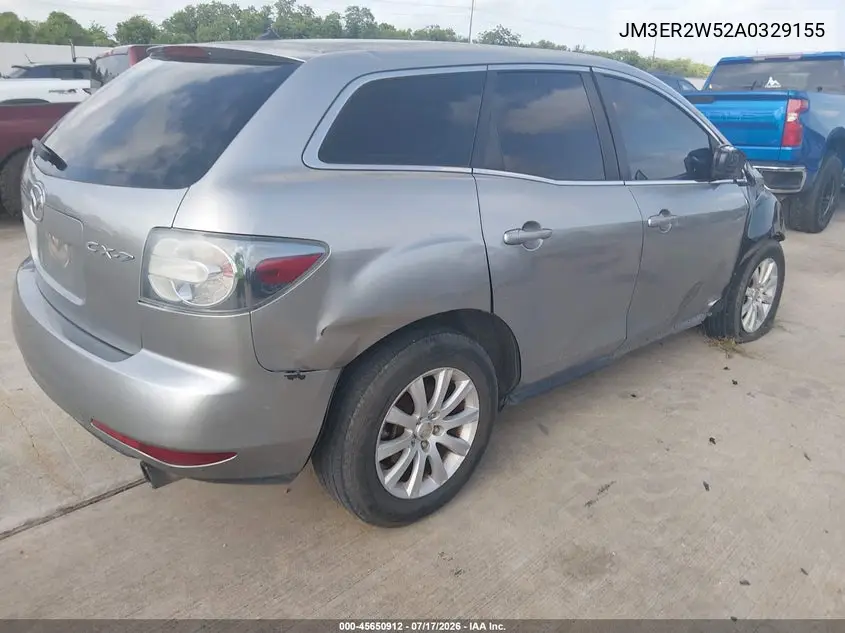 2010 Mazda Cx-7 VIN: JM3ER2W52A0329155 Lot: 45650912
