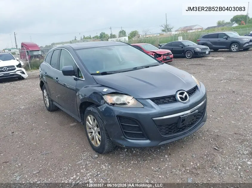 2011 Mazda Cx-7 VIN: JM3ER2B52B0403083 Lot: 12630357