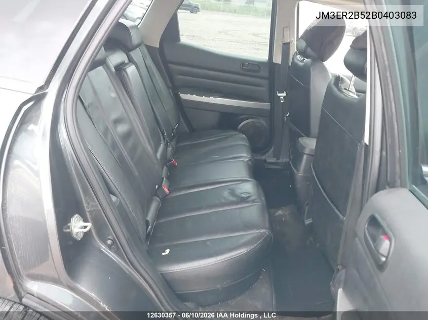2011 Mazda Cx-7 VIN: JM3ER2B52B0403083 Lot: 12630357
