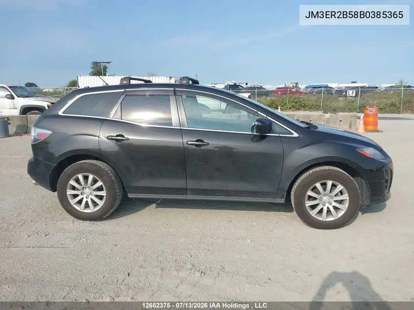 2011 Mazda Cx-7 Gx VIN: JM3ER2B58B0385365 Lot: 12652375