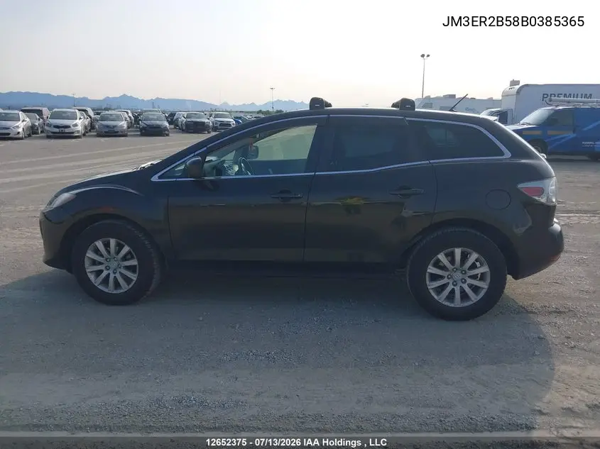 2011 Mazda Cx-7 Gx VIN: JM3ER2B58B0385365 Lot: 12652375
