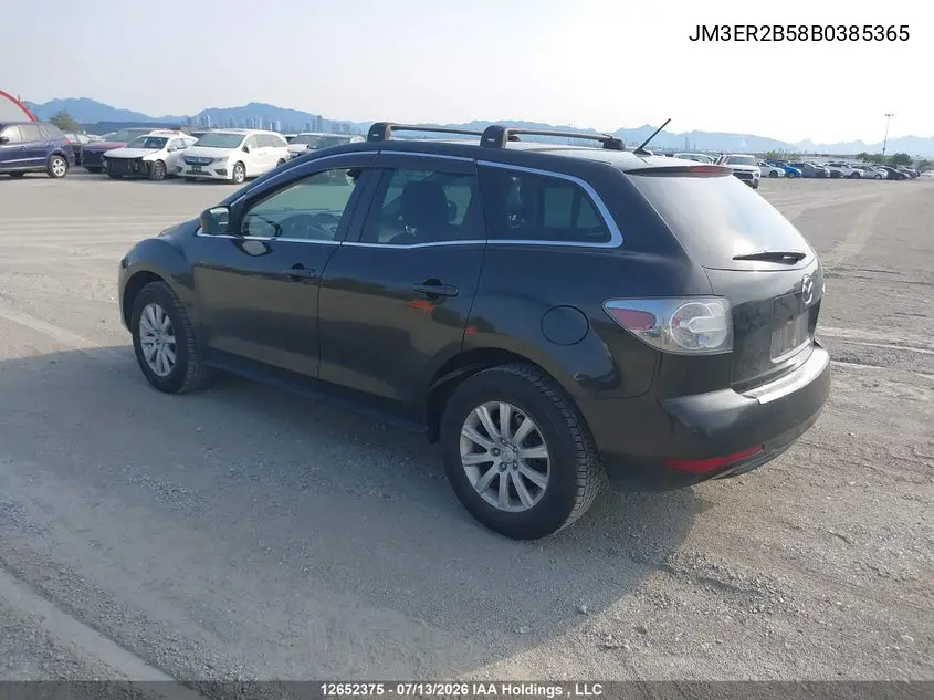 2011 Mazda Cx-7 Gx VIN: JM3ER2B58B0385365 Lot: 12652375