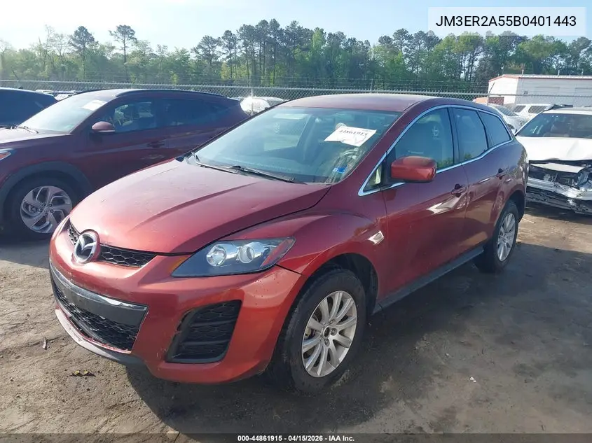 2011 Mazda Cx-7 I Sv VIN: JM3ER2A55B0401443 Lot: 44861915