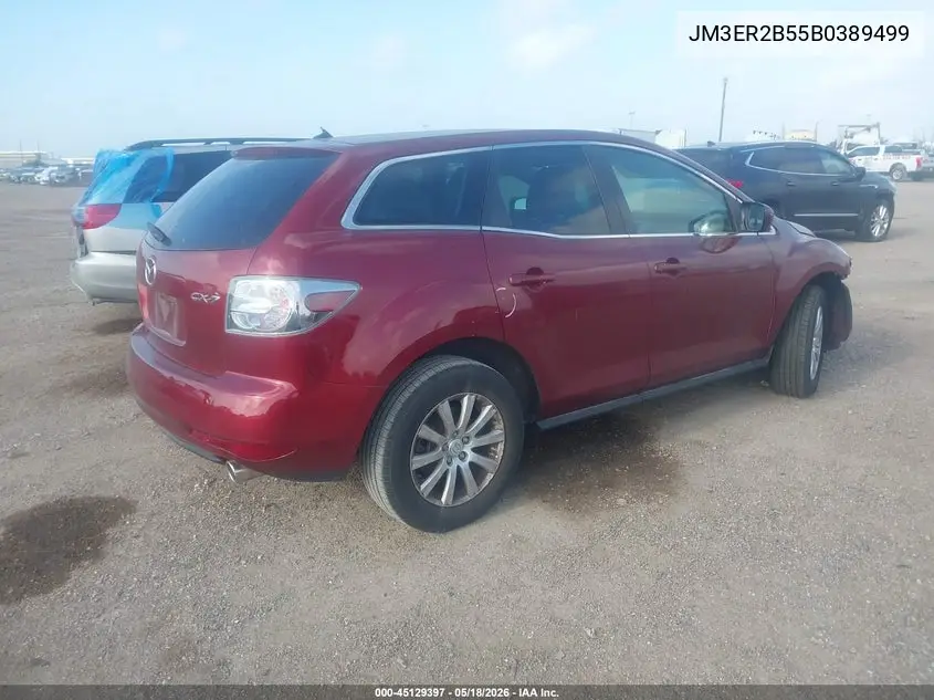 2011 Mazda Cx-7 I Sport VIN: JM3ER2B55B0389499 Lot: 45129397
