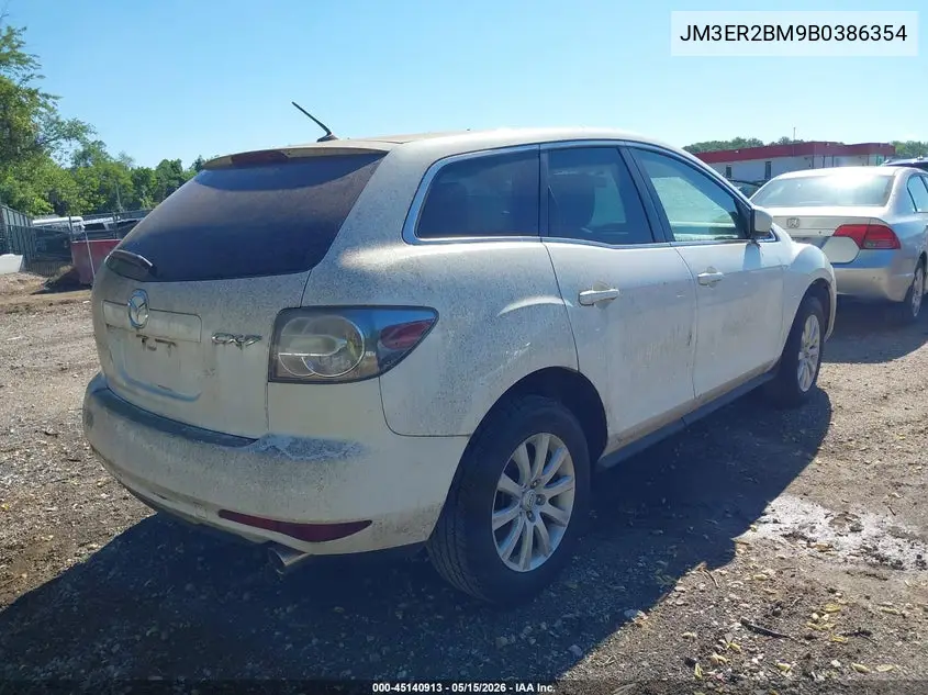 2011 Mazda Cx-7 I Sport VIN: JM3ER2BM9B0386354 Lot: 45140913