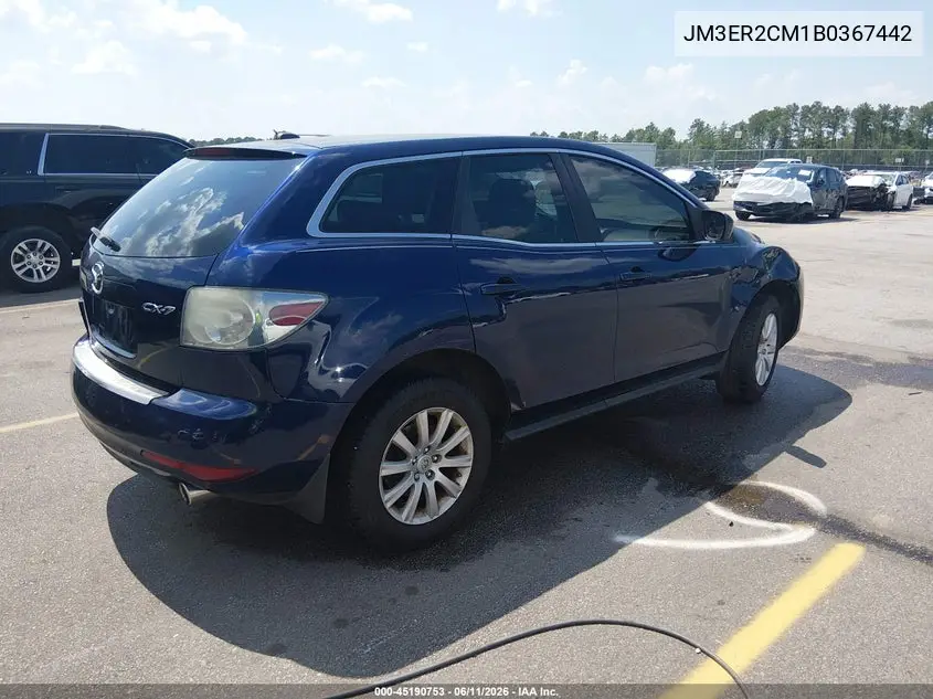 2011 Mazda Cx-7 I Touring VIN: JM3ER2CM1B0367442 Lot: 45190753
