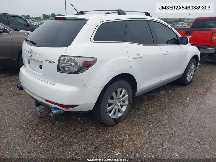 2011 Mazda Cx-7 I Sv VIN: JM3ER2A54B0389303 Lot: 45202139