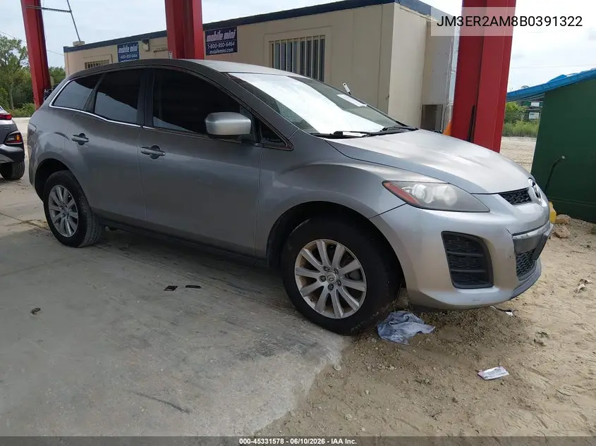 2011 Mazda Cx-7 I Sv VIN: JM3ER2AM8B0391322 Lot: 45331578