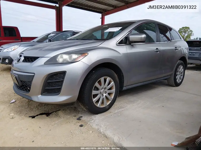 2011 Mazda Cx-7 I Sv VIN: JM3ER2AM8B0391322 Lot: 45331578