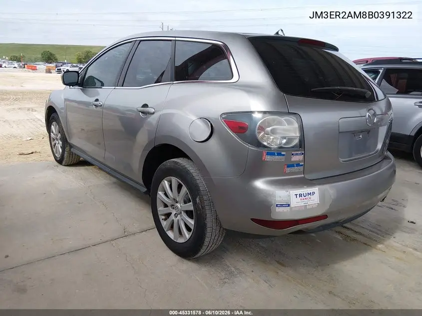 2011 Mazda Cx-7 I Sv VIN: JM3ER2AM8B0391322 Lot: 45331578