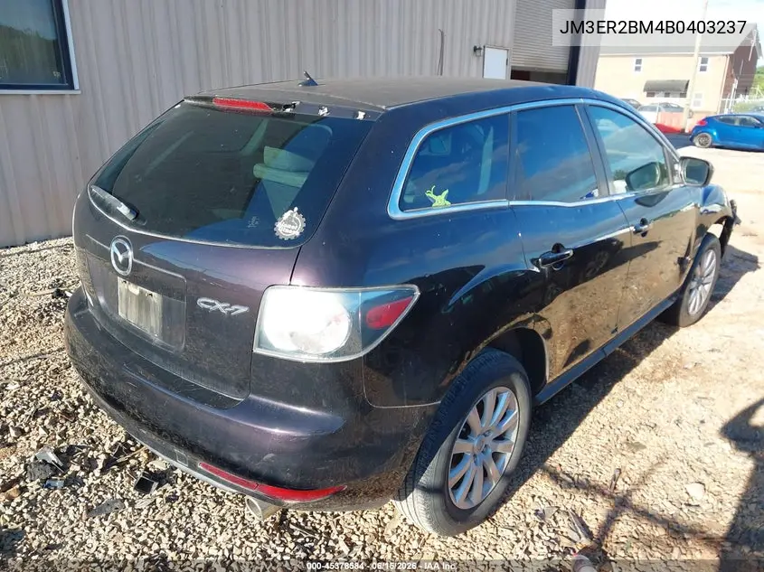 2011 Mazda Cx-7 I Sport VIN: JM3ER2BM4B0403237 Lot: 45378584
