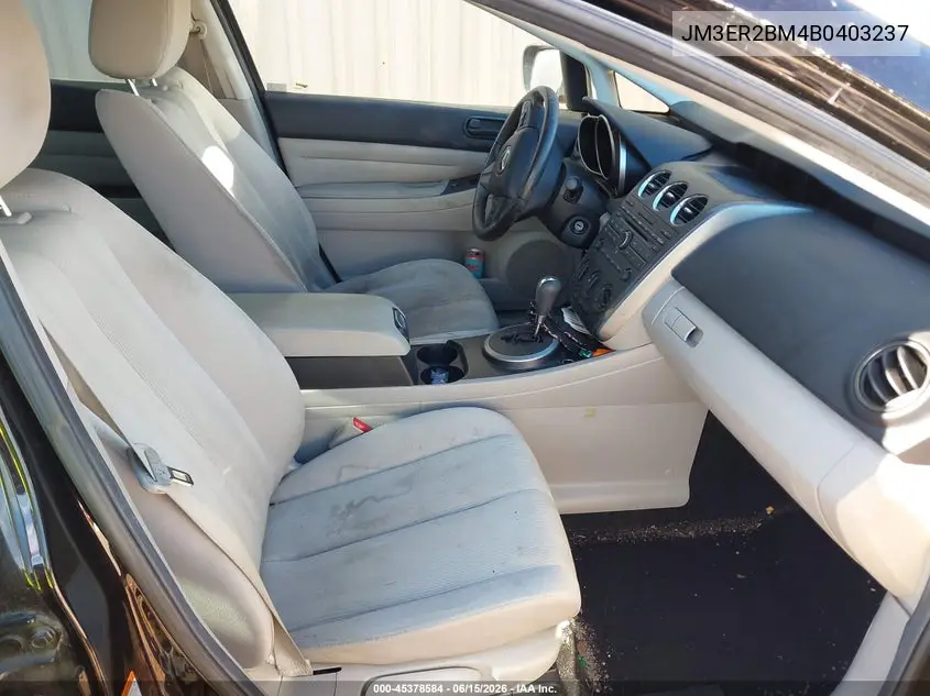 2011 Mazda Cx-7 I Sport VIN: JM3ER2BM4B0403237 Lot: 45378584