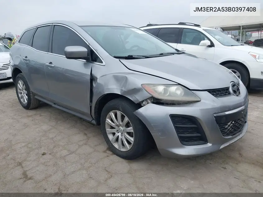 2011 Mazda Cx-7 I Sv VIN: JM3ER2A53B0397408 Lot: 45426798
