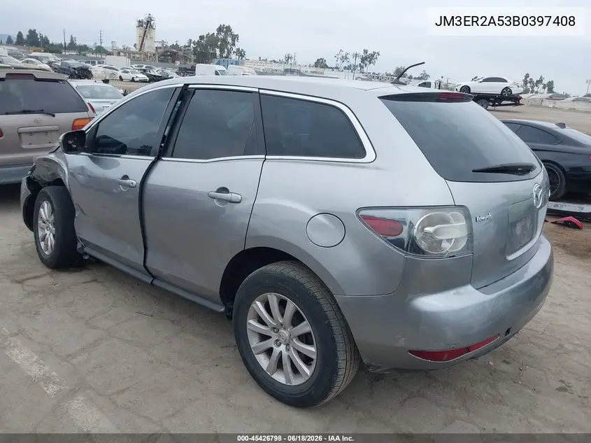 2011 Mazda Cx-7 I Sv VIN: JM3ER2A53B0397408 Lot: 45426798