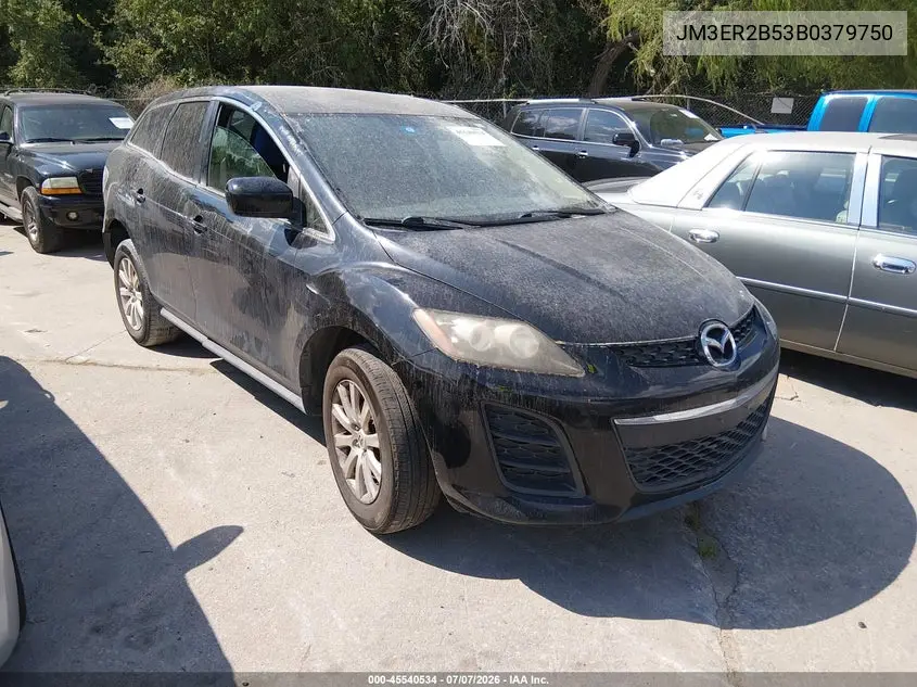 2011 Mazda Cx-7 I Sport VIN: JM3ER2B53B0379750 Lot: 45540534