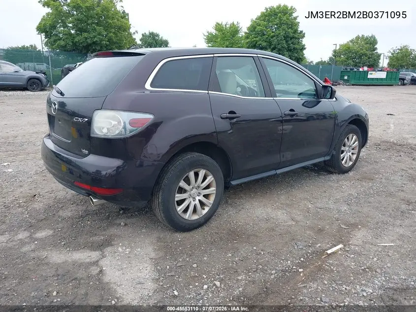 2011 Mazda Cx-7 I Sport VIN: JM3ER2BM2B0371095 Lot: 45553110