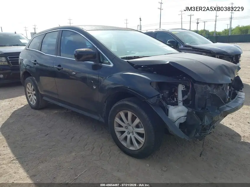 2011 Mazda Cx-7 I Sv VIN: JM3ER2A5XB0383229 Lot: 45654497