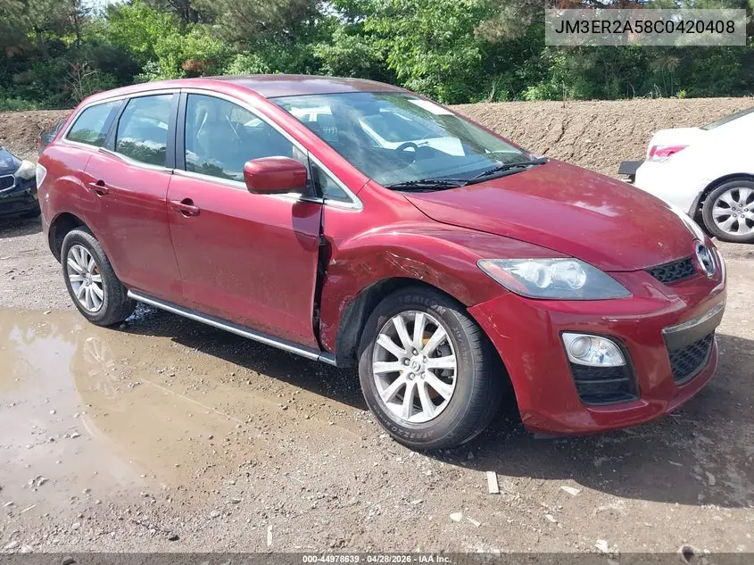 2012 Mazda Cx-7 I Sv VIN: JM3ER2A58C0420408 Lot: 44978639