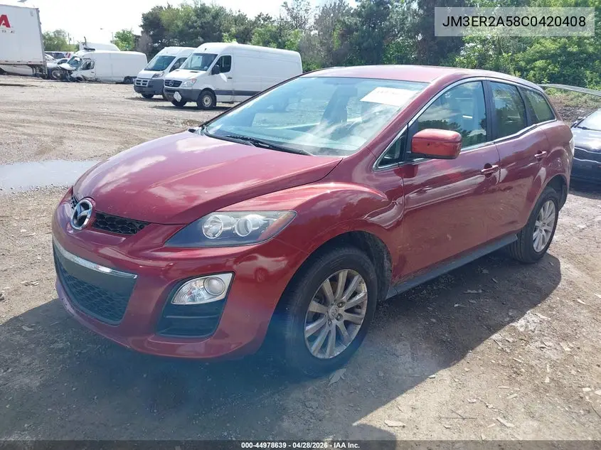 2012 Mazda Cx-7 I Sv VIN: JM3ER2A58C0420408 Lot: 44978639