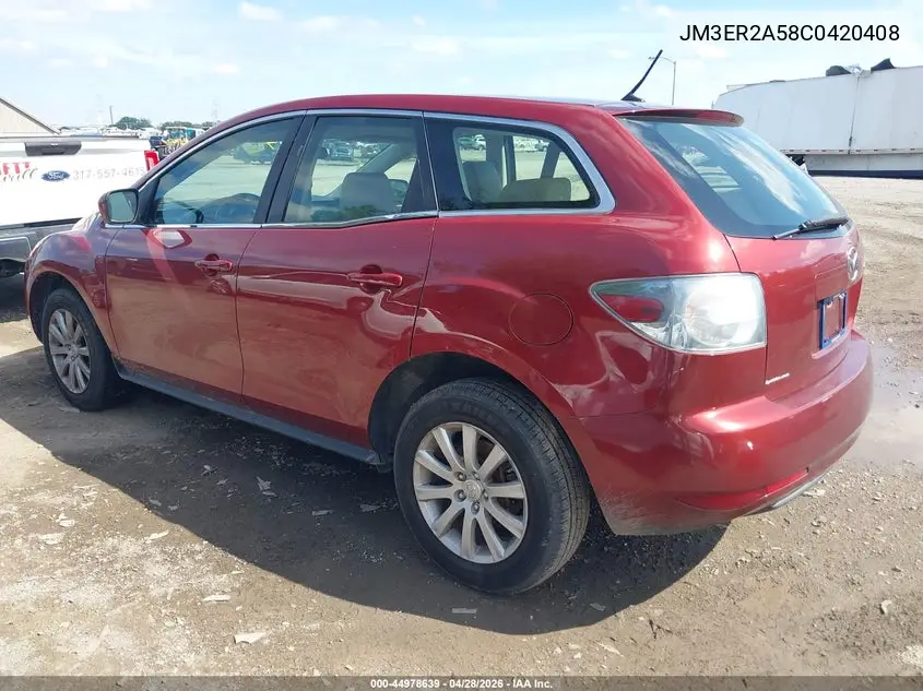 2012 Mazda Cx-7 I Sv VIN: JM3ER2A58C0420408 Lot: 44978639