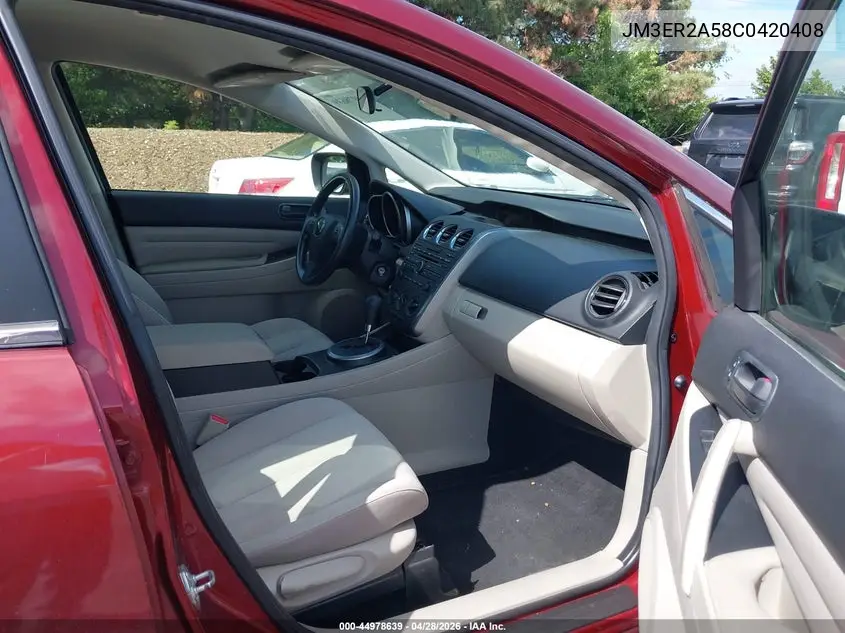 2012 Mazda Cx-7 I Sv VIN: JM3ER2A58C0420408 Lot: 44978639