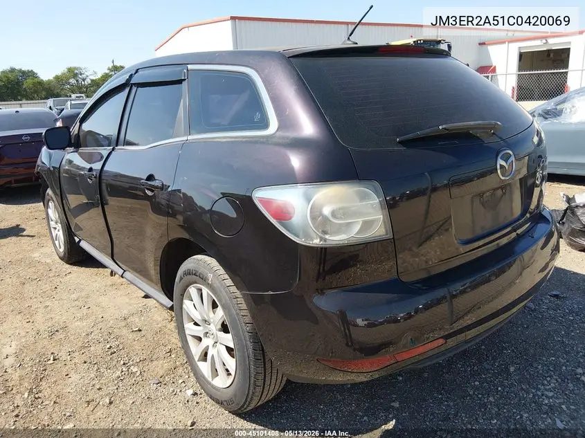 2012 Mazda Cx-7 I Sv VIN: JM3ER2A51C0420069 Lot: 45101408