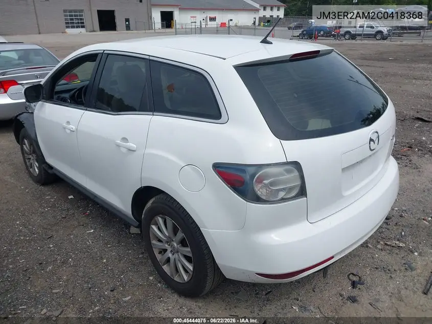 2012 Mazda Cx-7 I Sv VIN: JM3ER2AM2C0418368 Lot: 45444075