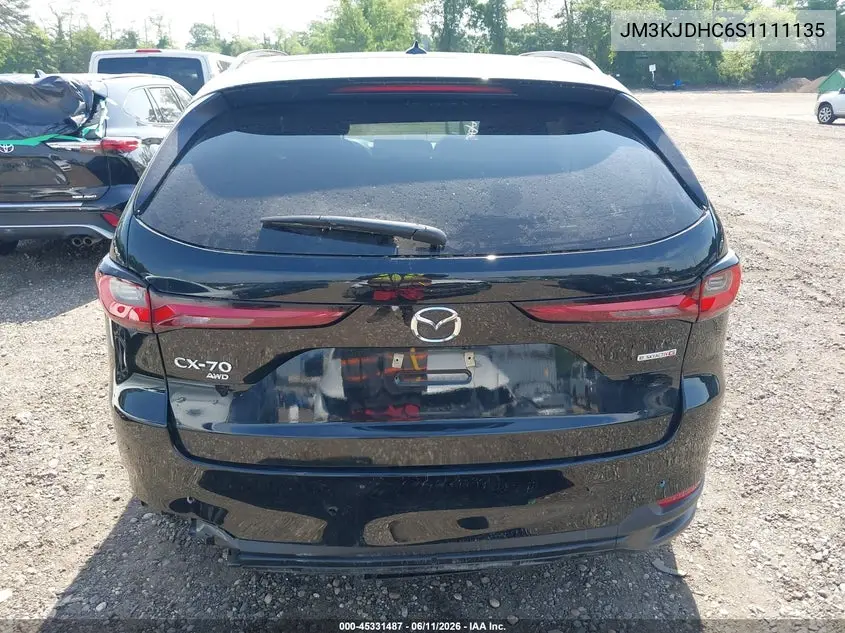 2025 Mazda Cx-70 3.3 Turbo S Premium VIN: JM3KJDHC6S1111135 Lot: 45331487