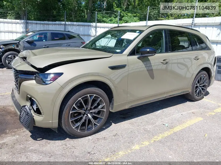 2025 Mazda Cx-70 3.3 Turbo S Premium VIN: JM3KJDHC7S1104839 Lot: 45454927