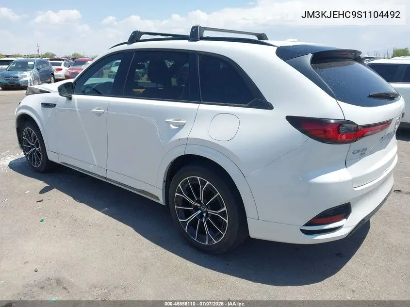 2025 Mazda Cx-70 3.3 Turbo S Premium Plus VIN: JM3KJEHC9S1104492 Lot: 45558110