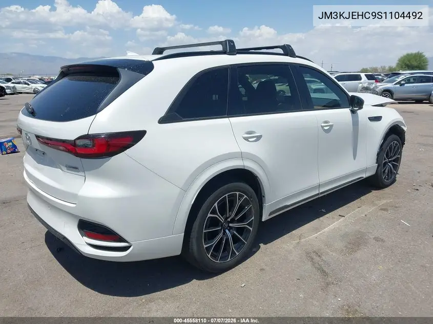 2025 Mazda Cx-70 3.3 Turbo S Premium Plus VIN: JM3KJEHC9S1104492 Lot: 45558110
